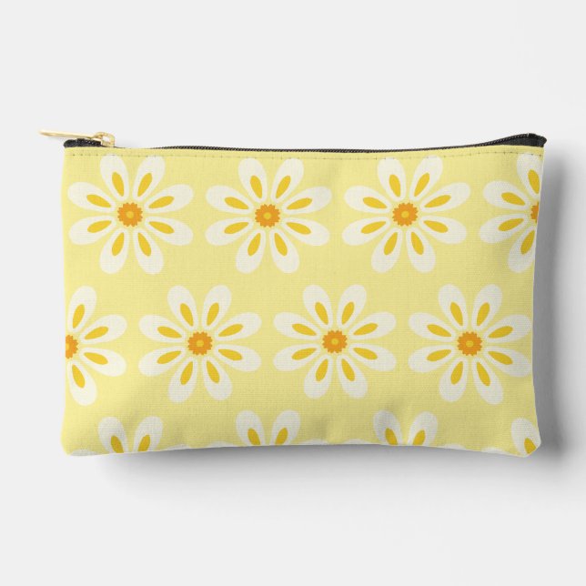 Yellow flowers  accessory pouch (Front)