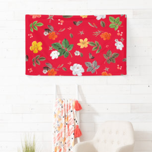 Yellow Flowers and White Roses 13 Banner