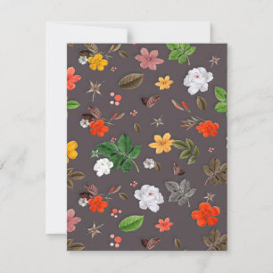Yellow Flowers and White Roses 26 Card