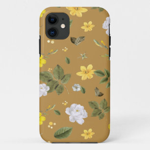 Yellow Flowers and White Roses 4 iPhone 11 Case