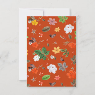Yellow Flowers and White Roses 9 Thank You Card