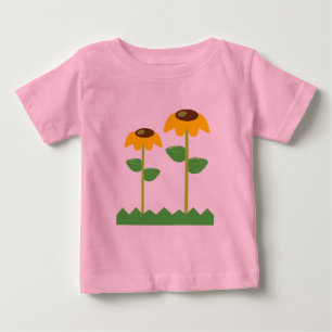 Yellow Flowers Baby T-Shirt