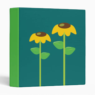 Yellow Flowers Binder