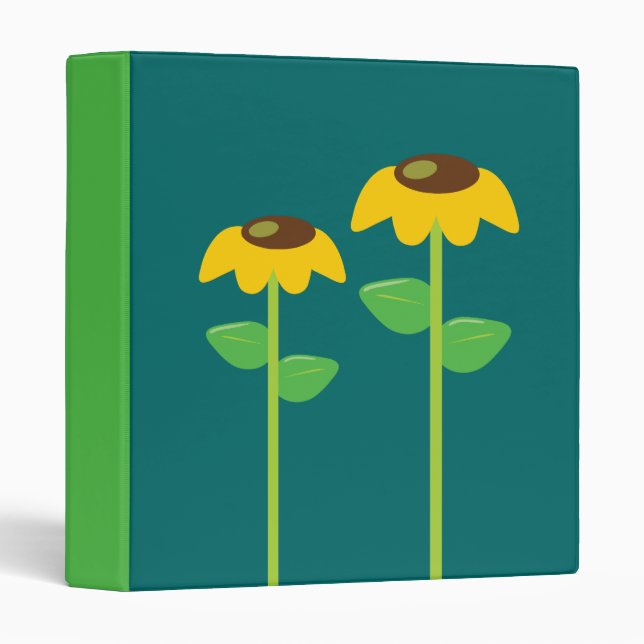 Yellow Flowers Binder (Front/Spine)