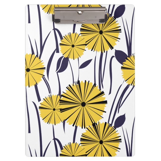 Yellow flowers clipboard (Front)