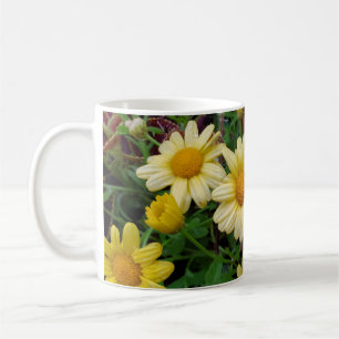Yellow flowers coffee mug