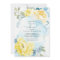 Yellow Flowers Dusty Blue Greenery Bridal Shower