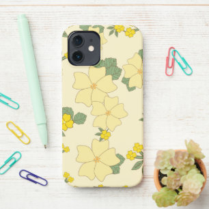 Yellow Flowers, Floral Pattern, Pattern Of Flowers iPhone 12 Case