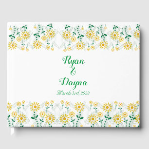 Yellow Flowers Guest Book