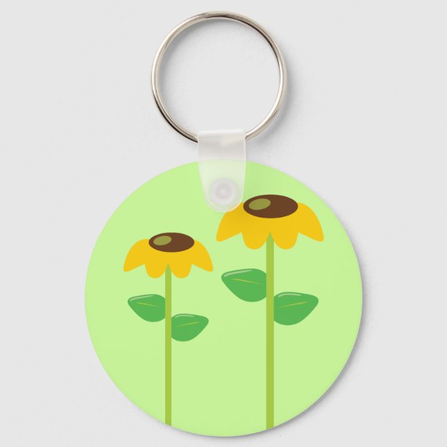 Yellow Flowers Keychain (Front)