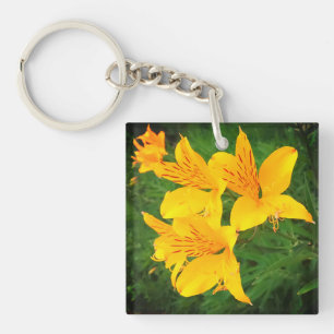 Yellow flowers keychain