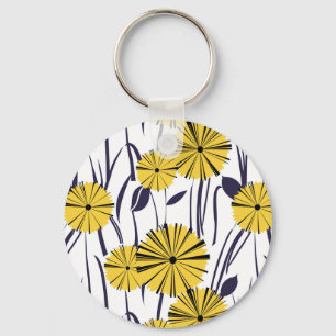 Yellow flowers keychain