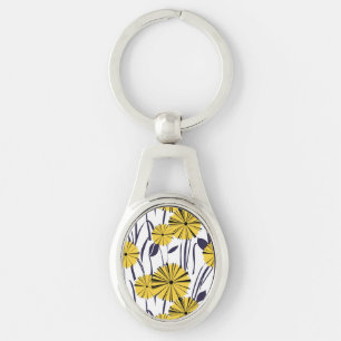 Yellow flowers keychain