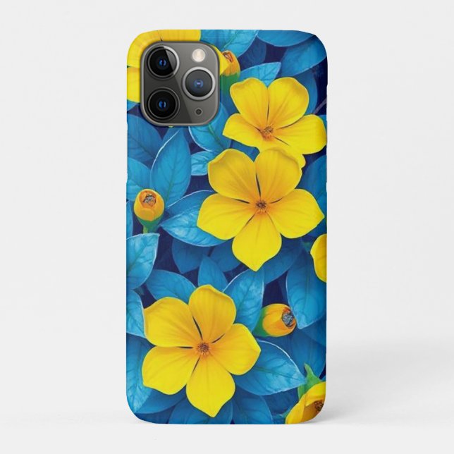 Yellow Flowers- Mediterranean Case-Mate iPhone Case (Back)