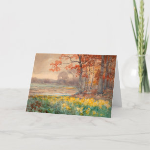Yellow Flowers on a Grey Day   Julian Onderdonk Holiday Card