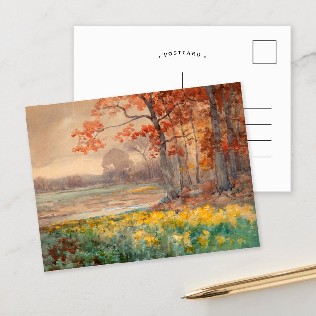 Yellow Flowers on a Grey Day | Julian Onderdonk Postcard (Creator Uploaded)