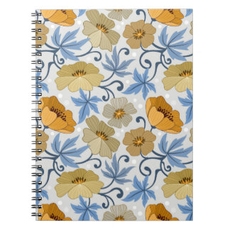 Yellow Flowers: Seamless Textile Design Notebook