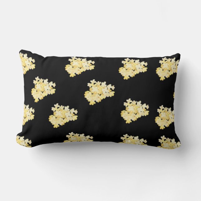 Yellow Flowers Throw Pillow (Front)