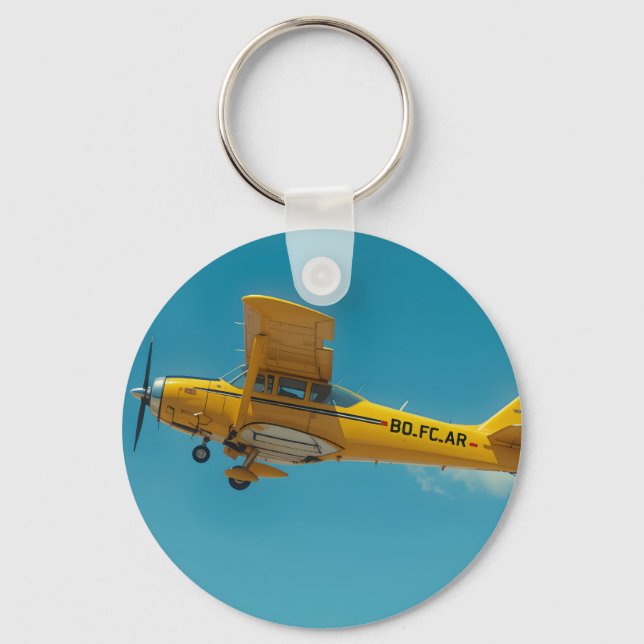 yellow flyer high keychain (Front)