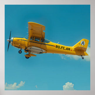 yellow flyer high poster