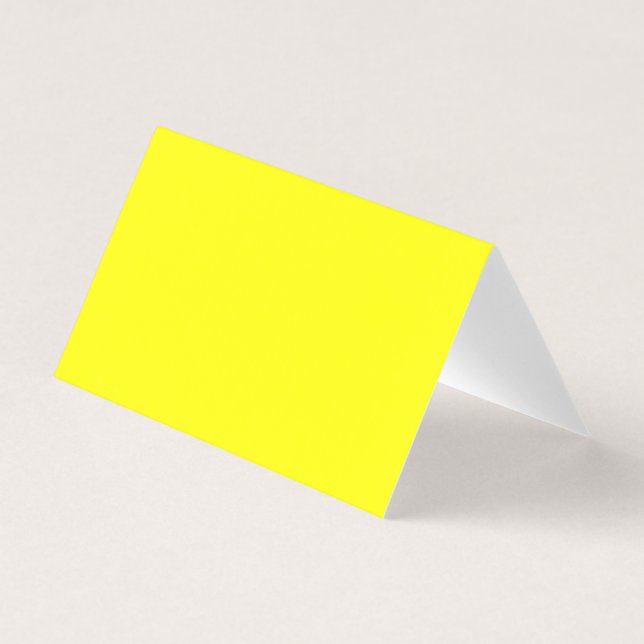 Yellow Folded Business Card (Front)