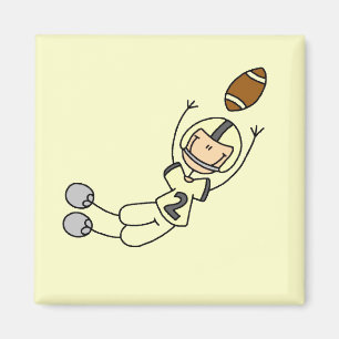 Yellow Football Player Tshirts and Gifts Magnet