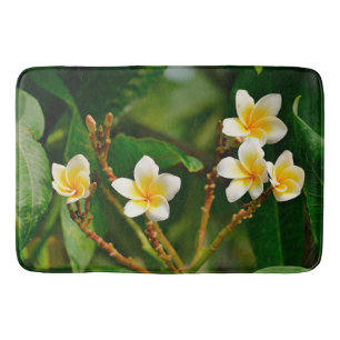 Yellow Frangipani Bath Mat