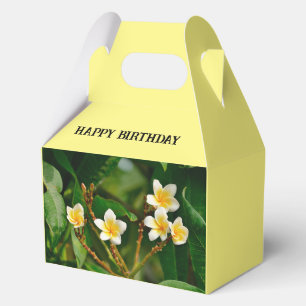 Yellow Frangipani Favor Box