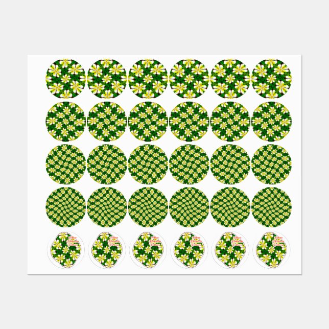 Yellow Frangipani Pattern (Sheet)