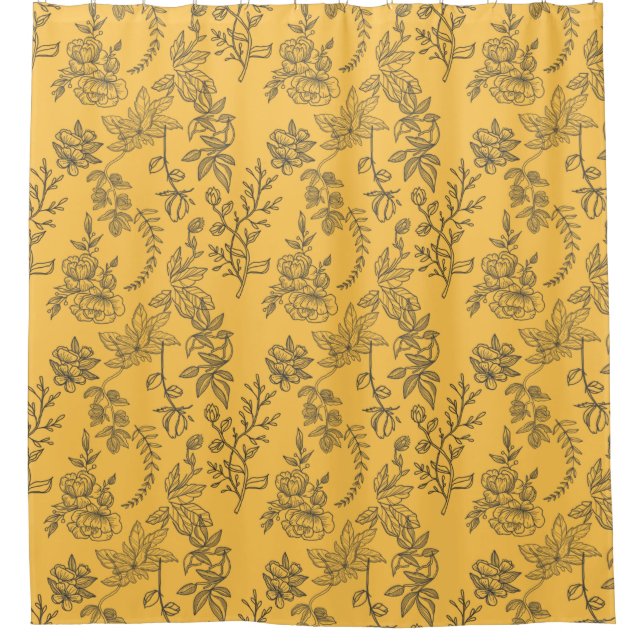 Yellow French country floral pattern  (Front)