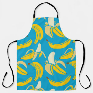 yellow fresh fruit tropical banana seamless patter apron