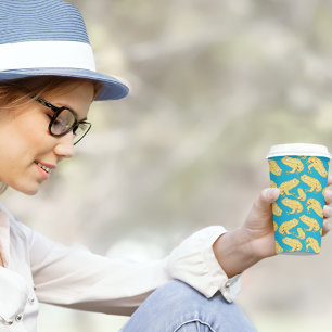 Yellow Frog Cartoon  Paper Cups