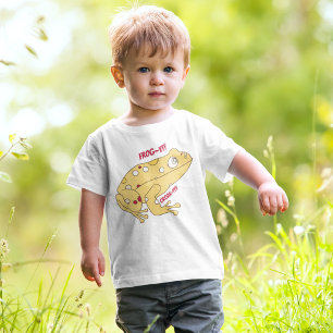 Yellow Frog Cartoon Toddler T-shirt