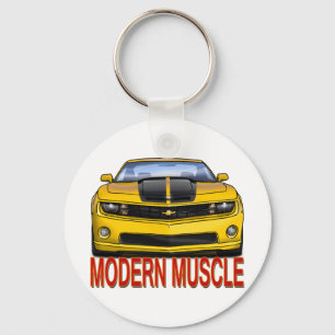 YELLOW_FRONT_CAMARO.png Keychain