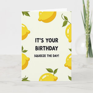 Yellow Fruit Birthday Card