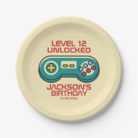 Yellow Gamer Level Unlocked Retro Gaming Birthday