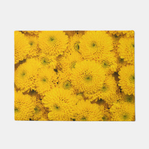 Yellow garden asters Perfect colour summer flower Doormat