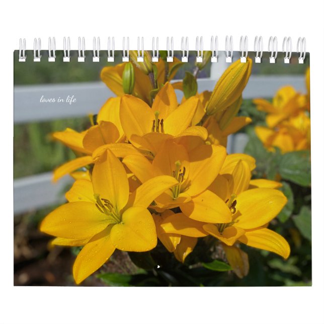 Yellow Garden Flowers Calendar (Cover)