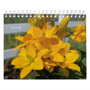 Yellow Garden Flowers Calendar