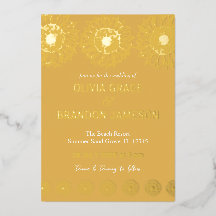 Yellow Garden Sunflowers Modern Floral Wedding