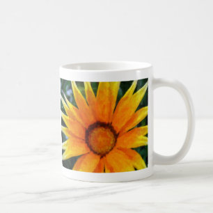 Yellow gazania coffee mug
