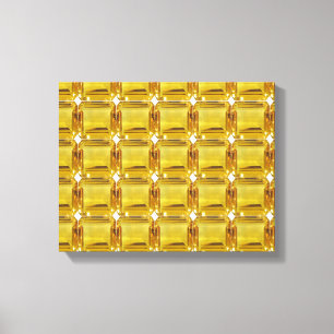 Yellow Gemstone Canvas Print