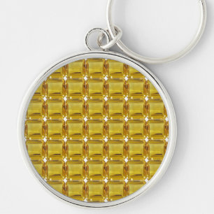 Yellow Gemstone Keychain