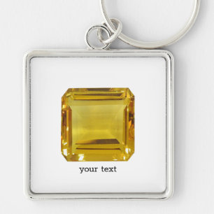 Yellow Gemstone Keychain