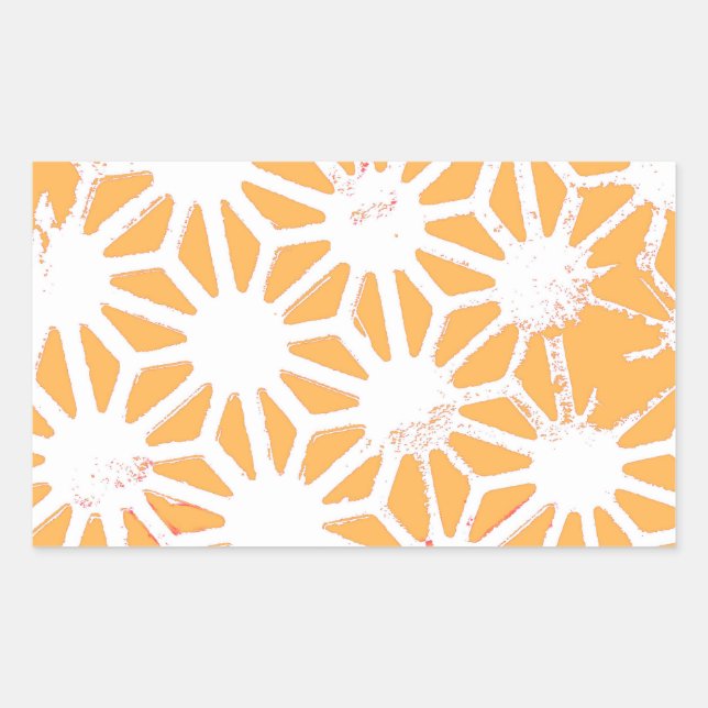 Yellow geometric pattern sticker (Front)