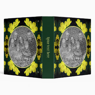 Yellow Geranium Flower Frame Create Your Own Photo Binder