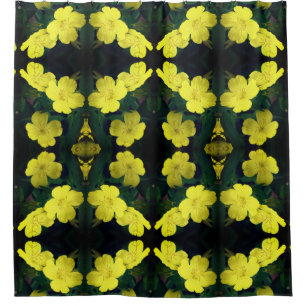 Yellow Geranium Flowers Abstract Pattern   