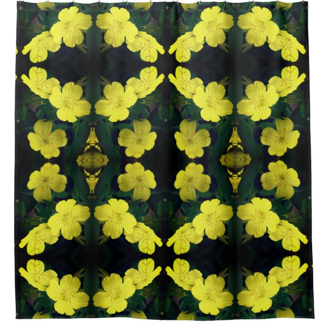 Yellow Geranium Flowers Abstract Pattern    (Front)