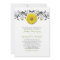 Yellow Gerber Daisy Floral Wedding Invitation