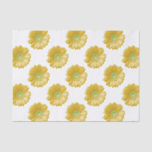 Yellow gerbera daisy tissue paper